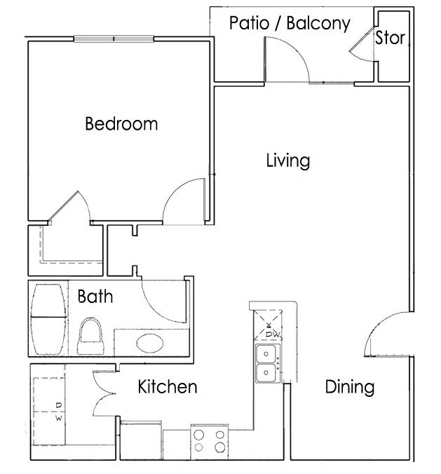 Floor Plan Floor Plan at Mesquite Terraces, Midland